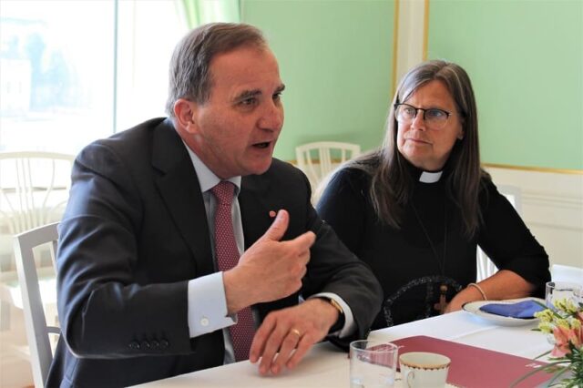 Demokrati och migration på agendan när kyrkoledare mötte Stefan Löfven