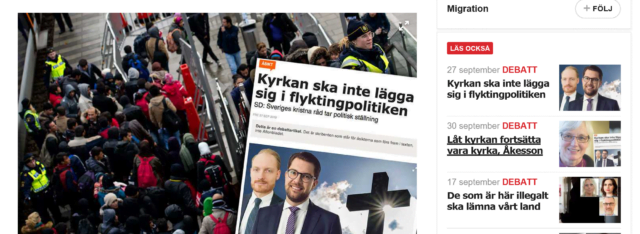 Kyrkoledare besvarar kritiken från Jimmie Åkesson
