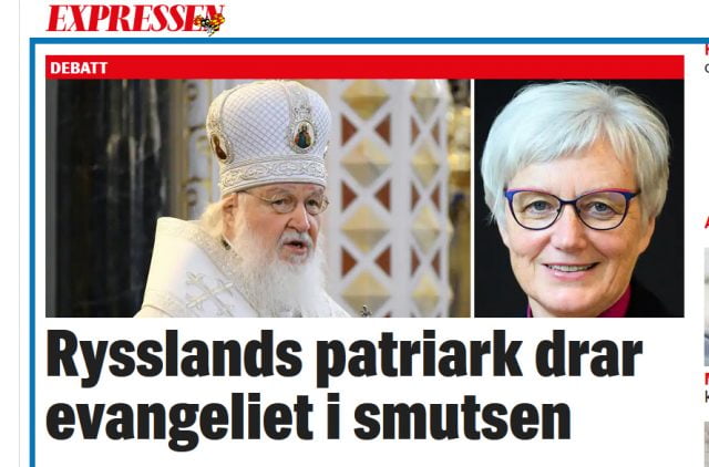 Påskartikel om kriget i Ukraina i Expressen