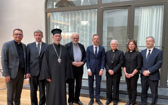 Företrädare för Europas kyrkor i möte med socialministern